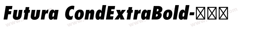 Futura CondExtraBold字体转换